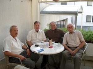 Sudionici sastanka: Podpredsjednik Ivan Karabaić (Hrv.), Werner Kubitza, predsjednik (Nj.), Slavko Ribaš, član (Slo.), Miloš Manestar, predsjednik HZL-domaćin sastanka